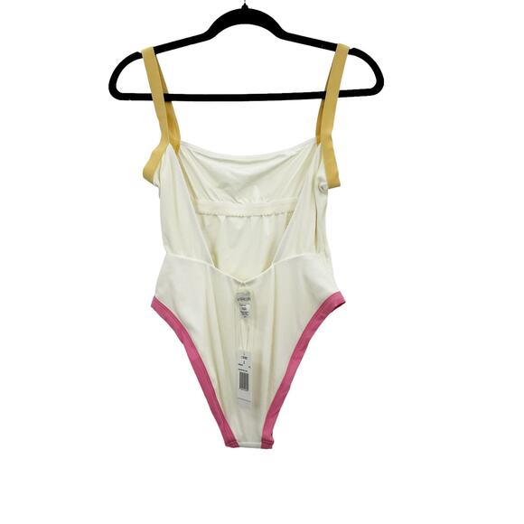 L*Space Ribbed Baewatch One Piece Swimsuit Colorblock Size S NWT - Picture 4 of 12